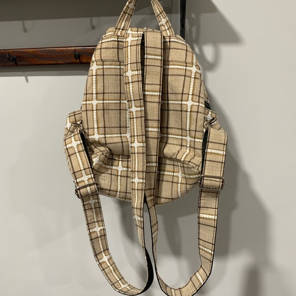 NWOT Plaid Mini Backpack - Picture 2 of 3